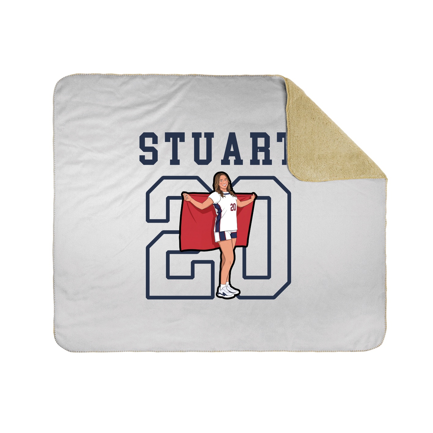Throw Blanket — Shirsey in White