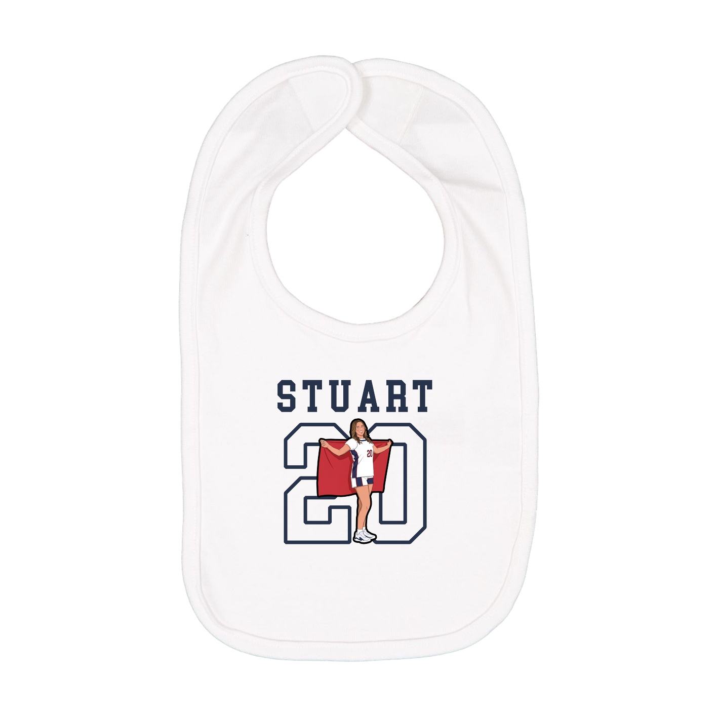Infant Bib — Shirsey in White