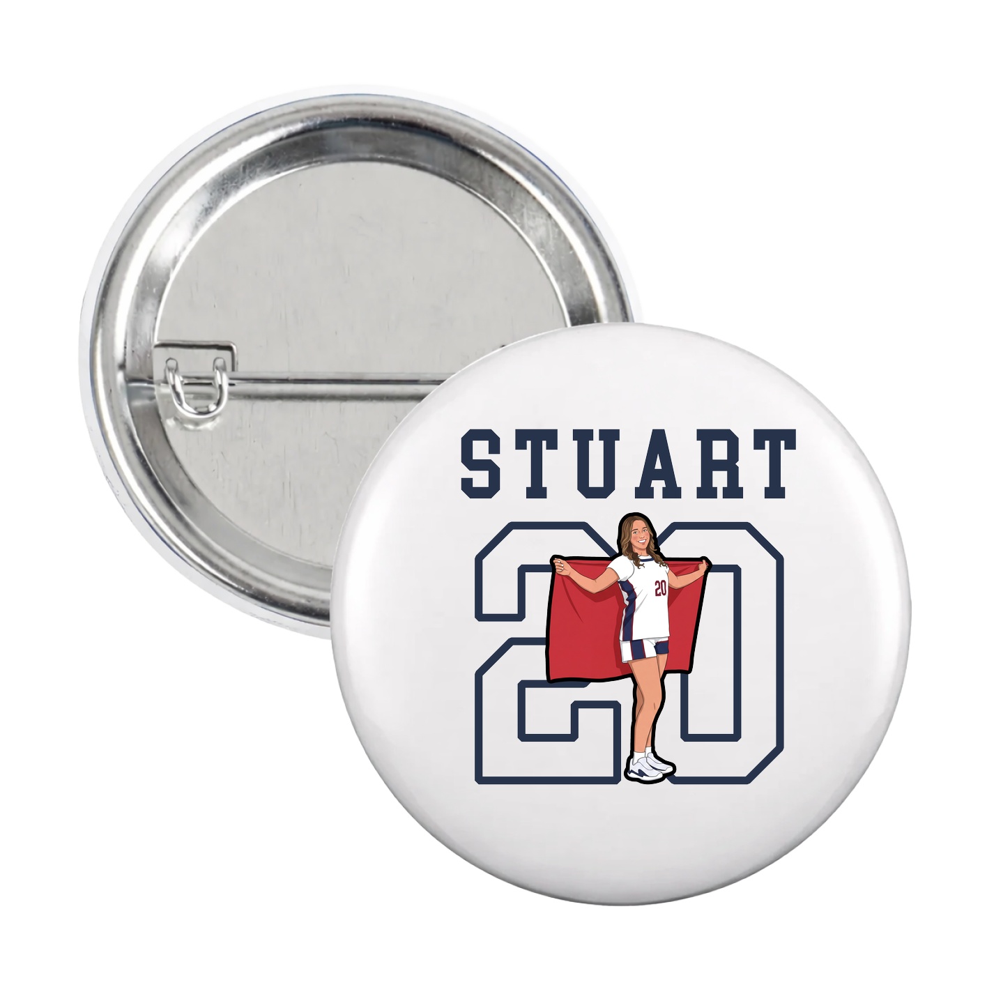 Game Day Button — Shirsey in White