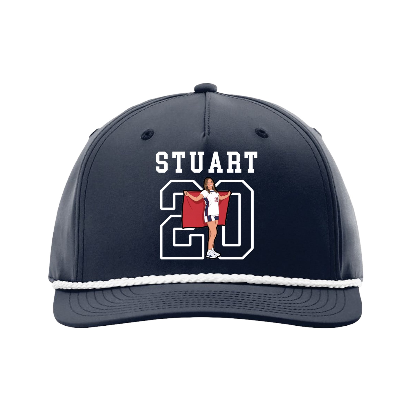 Five-Panel Classic Rope Cap — Shirsey in Navy