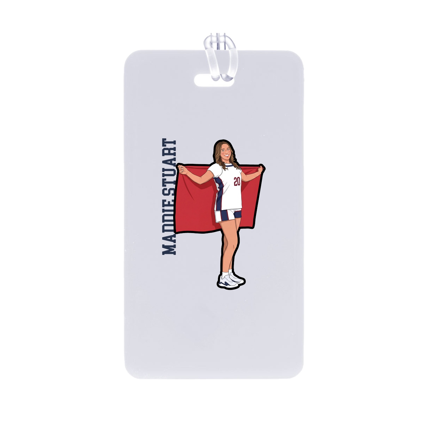 Bag Tag — Name Vertical in Classic