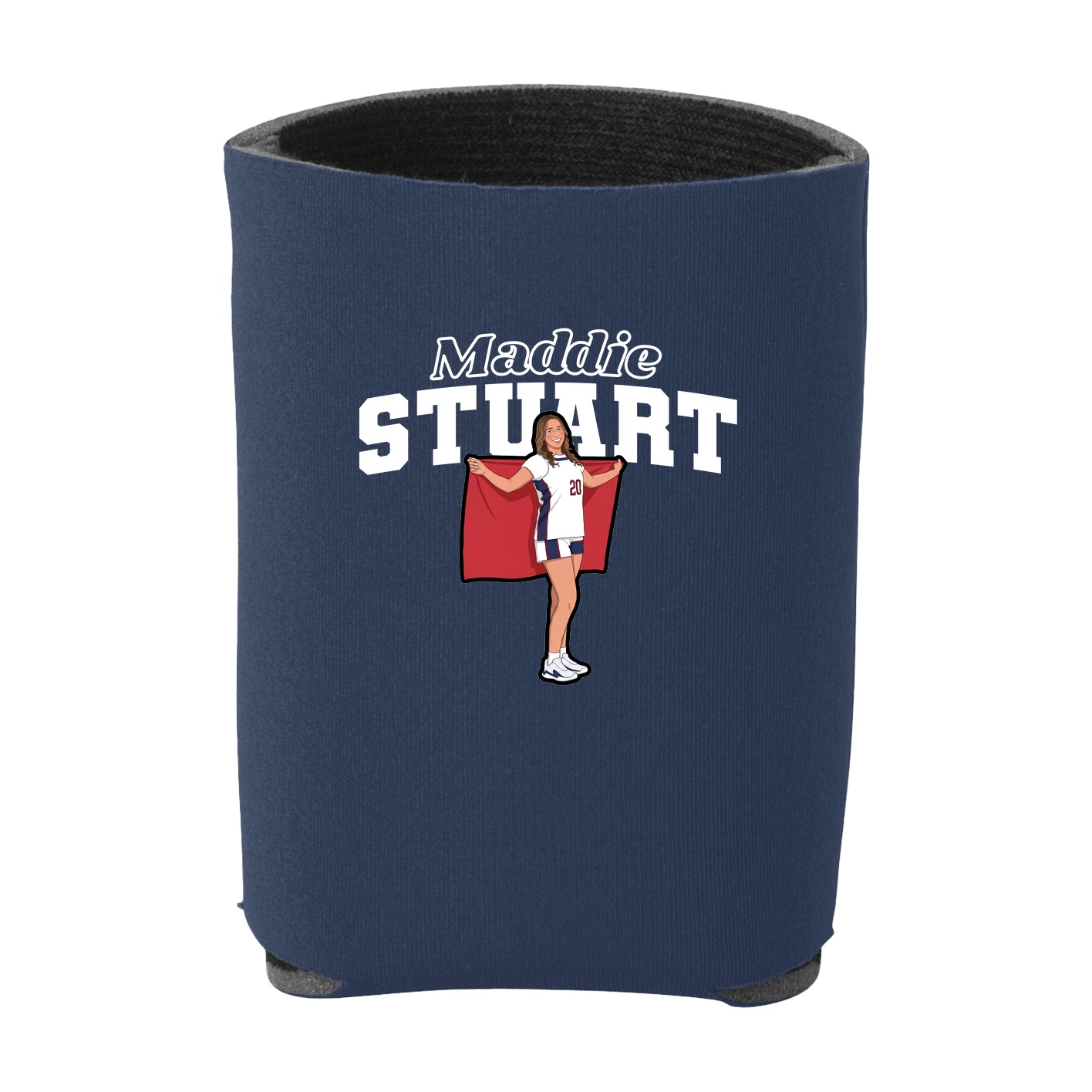 Can Holder — Name Arch in Navy