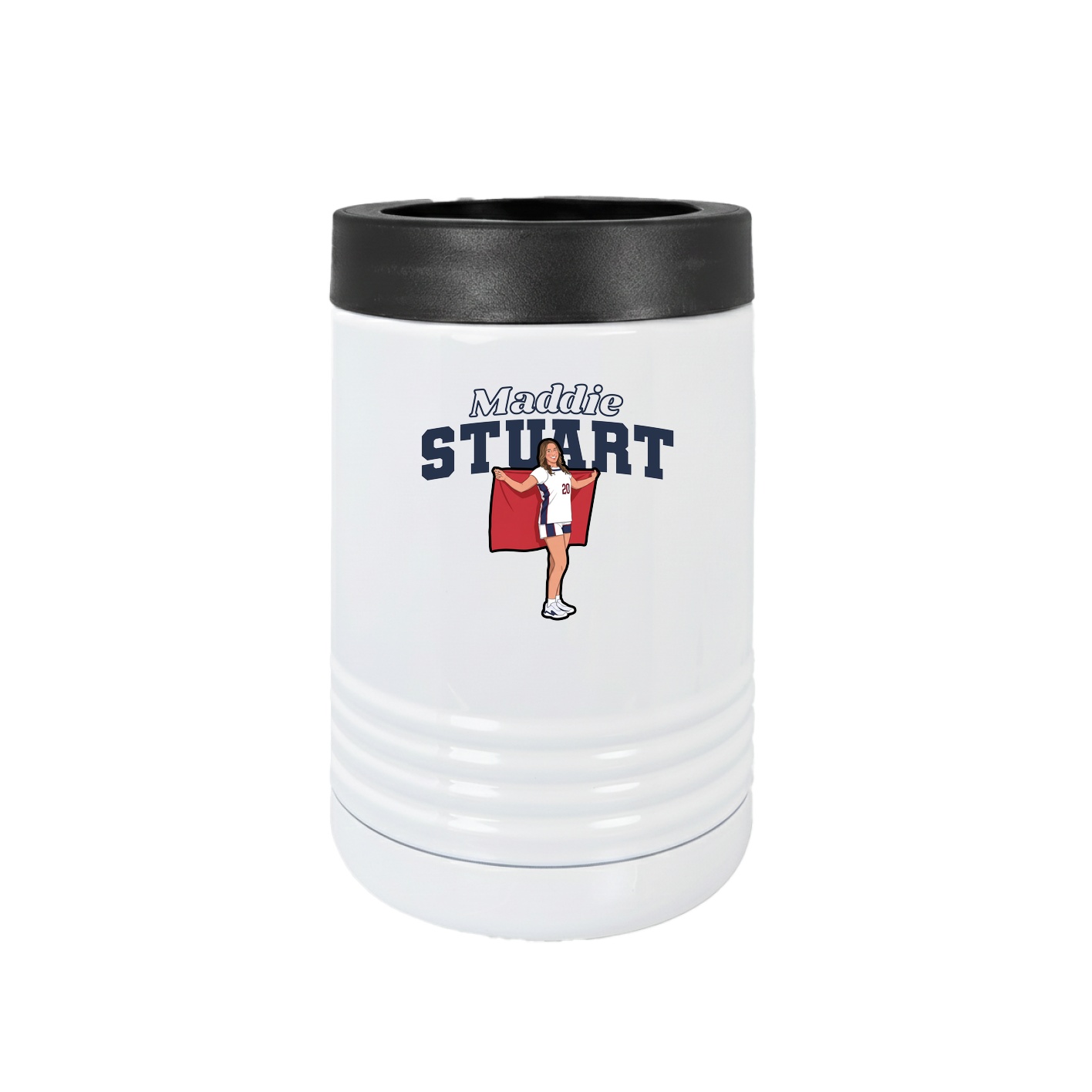 Beverage Holder — Name Arch in White