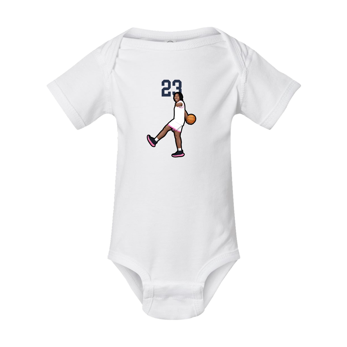 Baby Onesie — Number Top in White