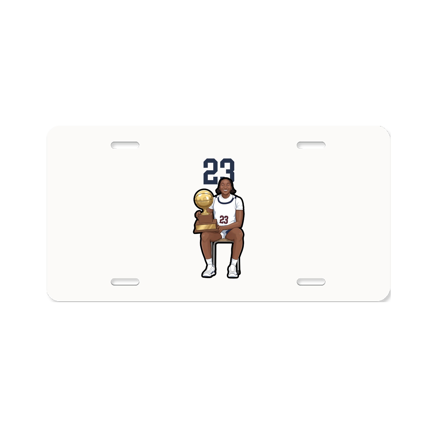 License Plate — Number Top in Classic
