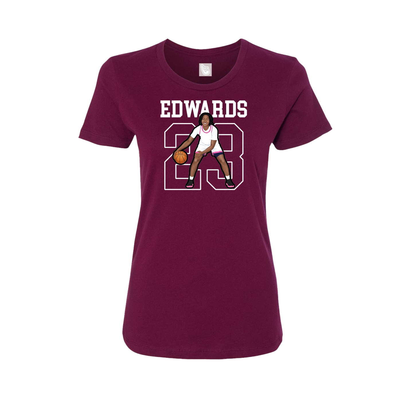 Fitted Women's Tee — Shirsey in Maroon