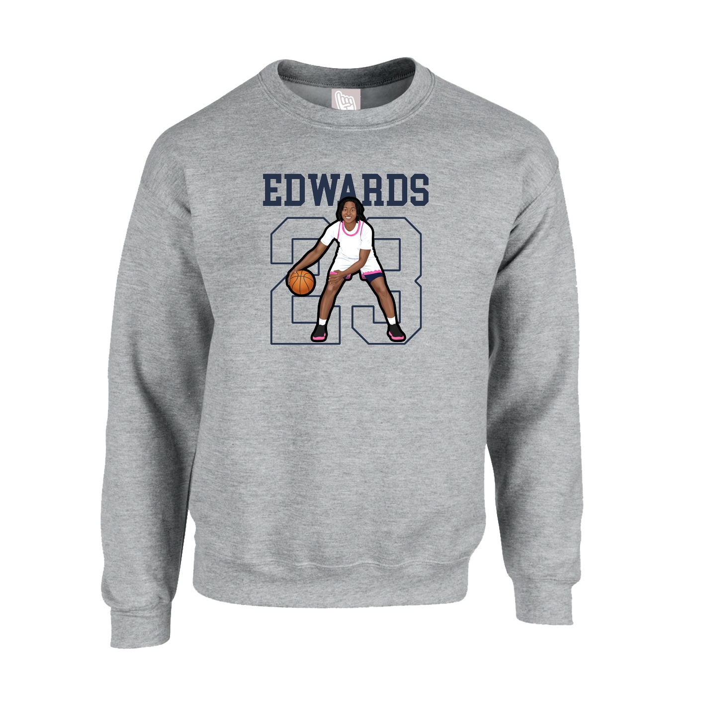 Fleece Crew — Shirsey in Grey