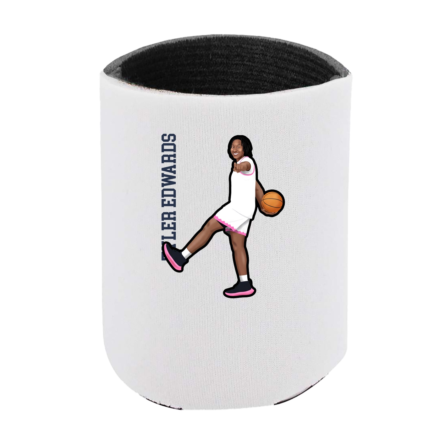 Can Holder — Name Vertical in White