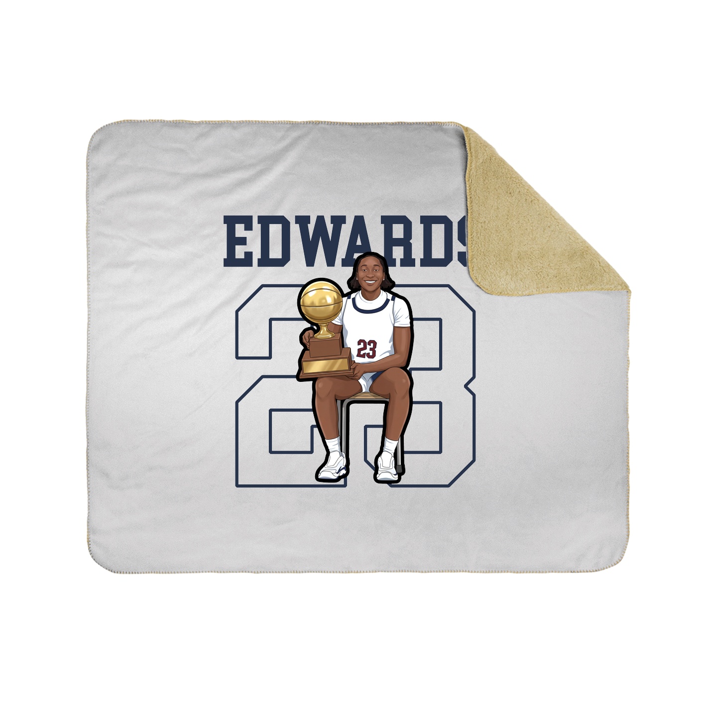 Throw Blanket — Shirsey in White