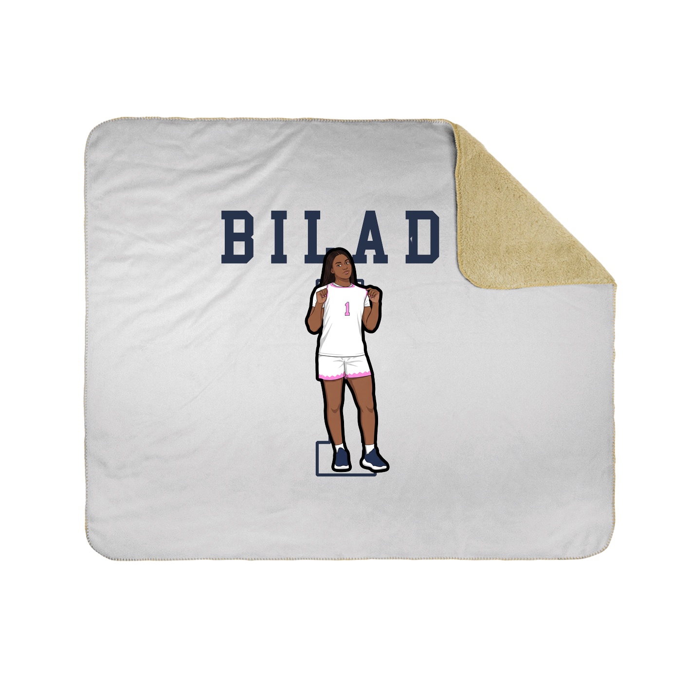Throw Blanket — Shirsey in White