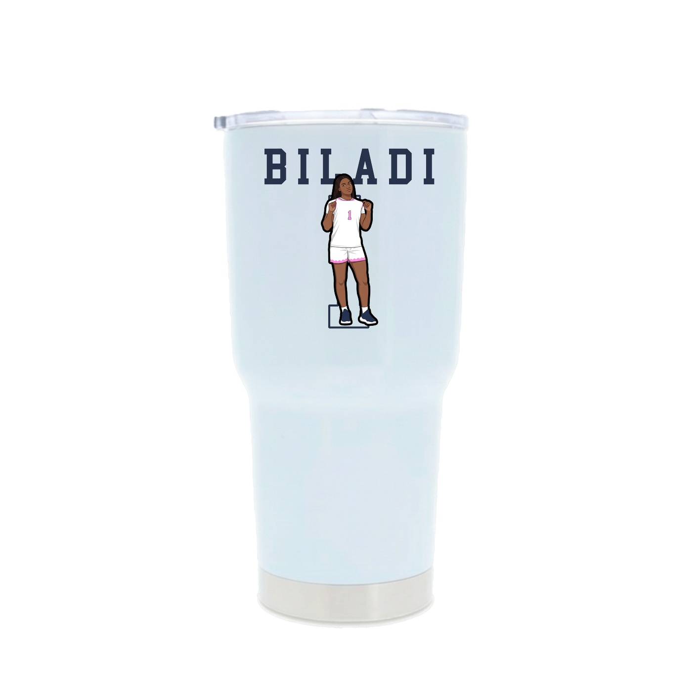 30oz Stainless Steel Tumbler — Shirsey in White