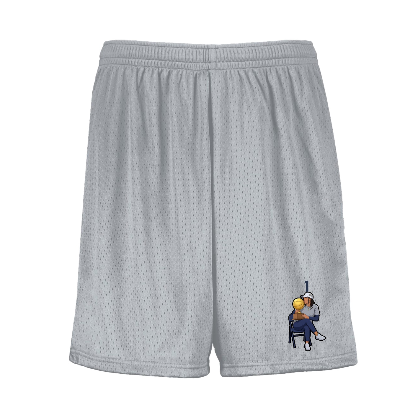 Shorts — Number Top in Silver