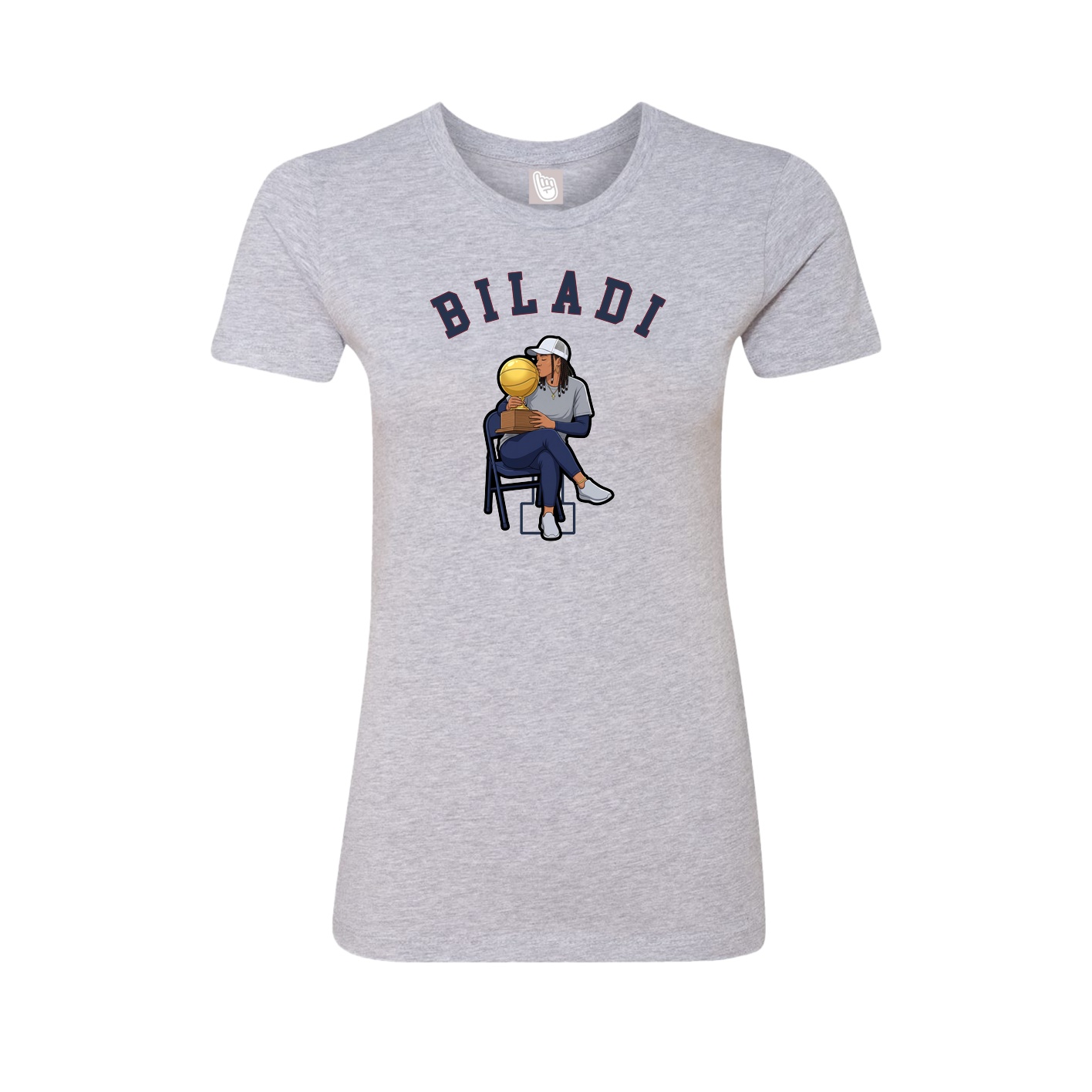 Fitted Women's Tee — Shirsey Arch in Grey