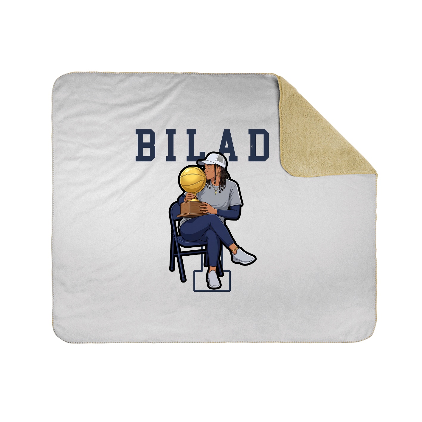 50x60 Sherpa Lined Throw Blanket