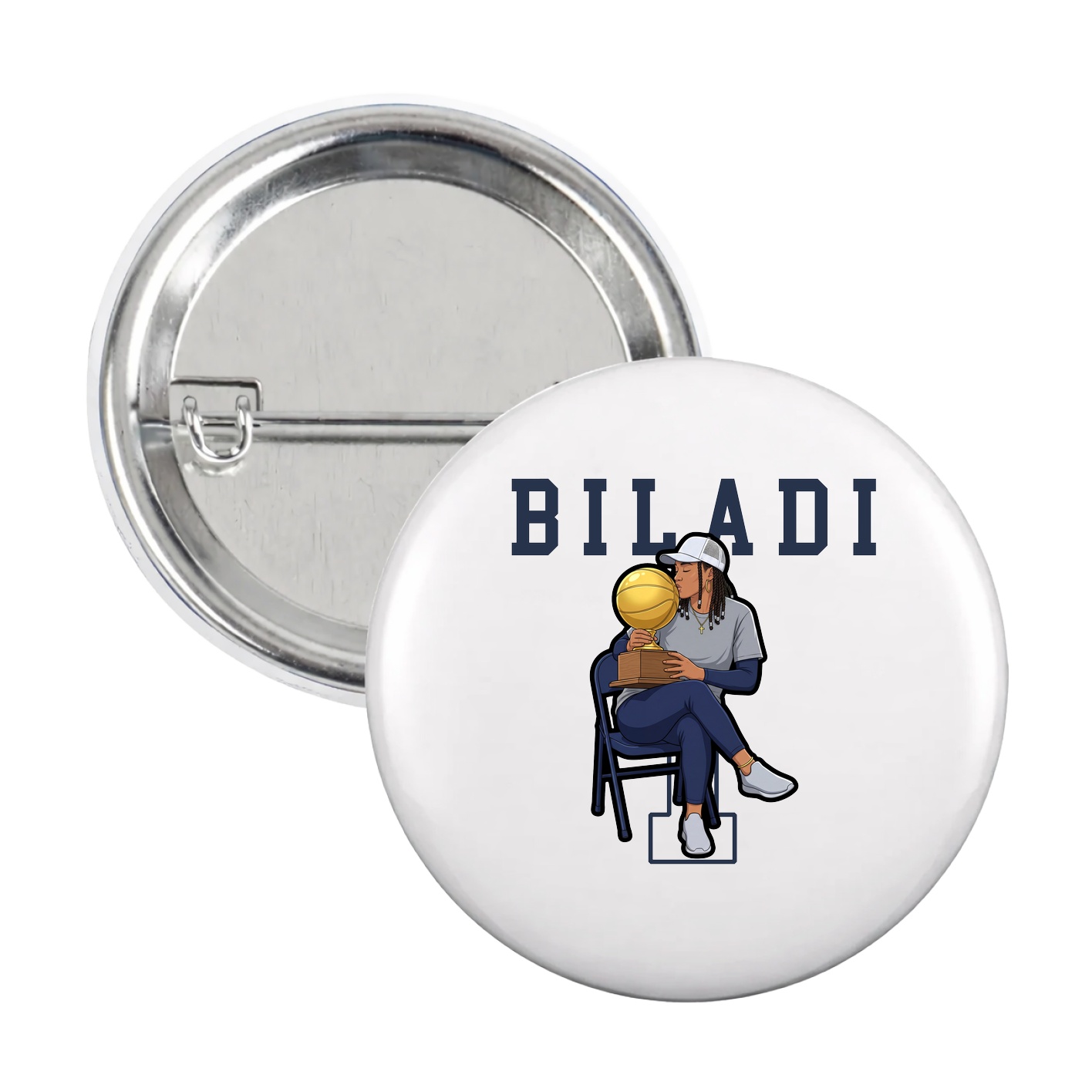 Game Day Button — Shirsey in White