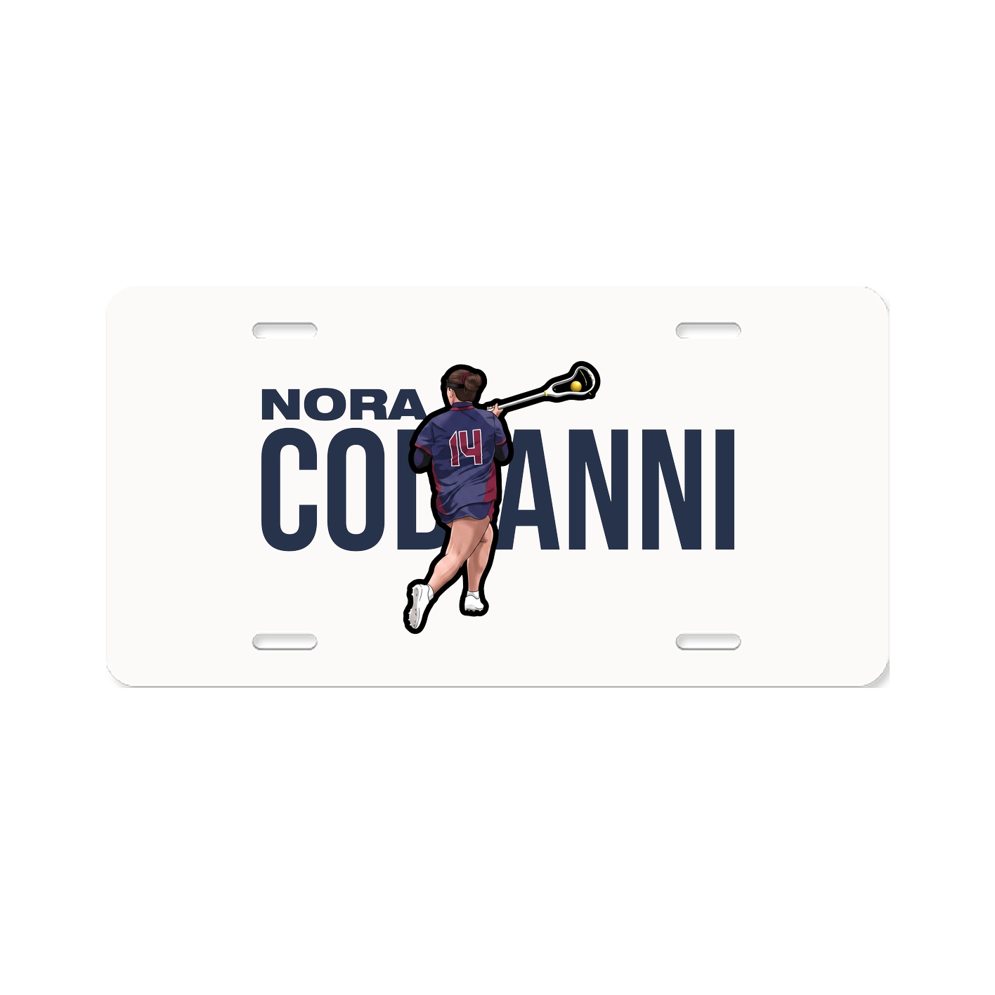 License Plate — Player Name in Classic