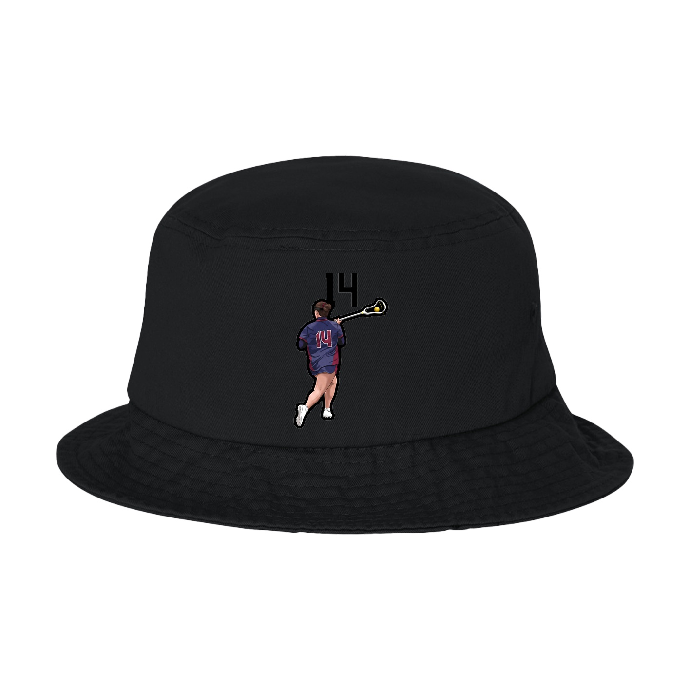 Bucket Cap — Number Top in Black