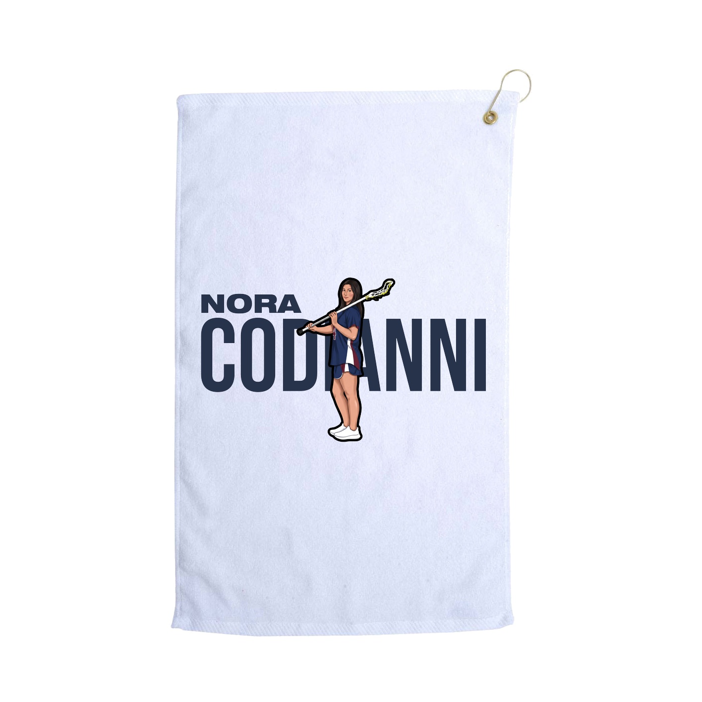 Golf Towel — Player Name in White