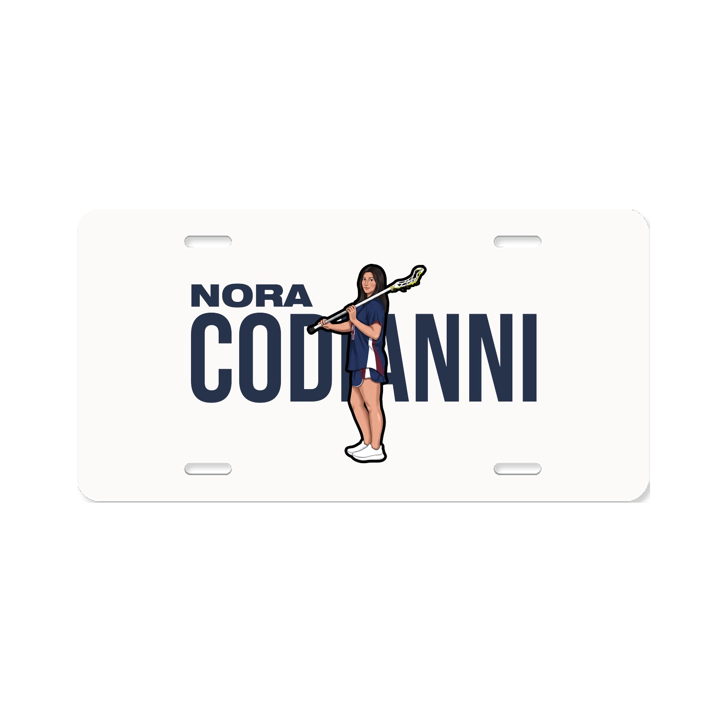 License Plate — Player Name in Classic