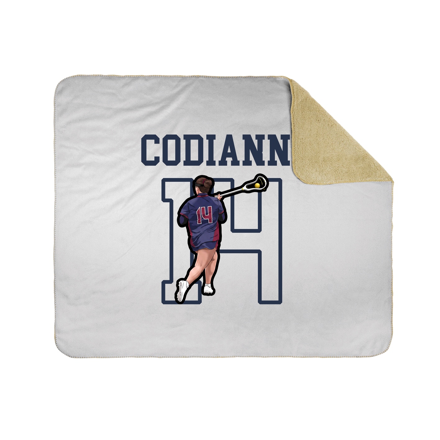 Throw Blanket — Shirsey in White