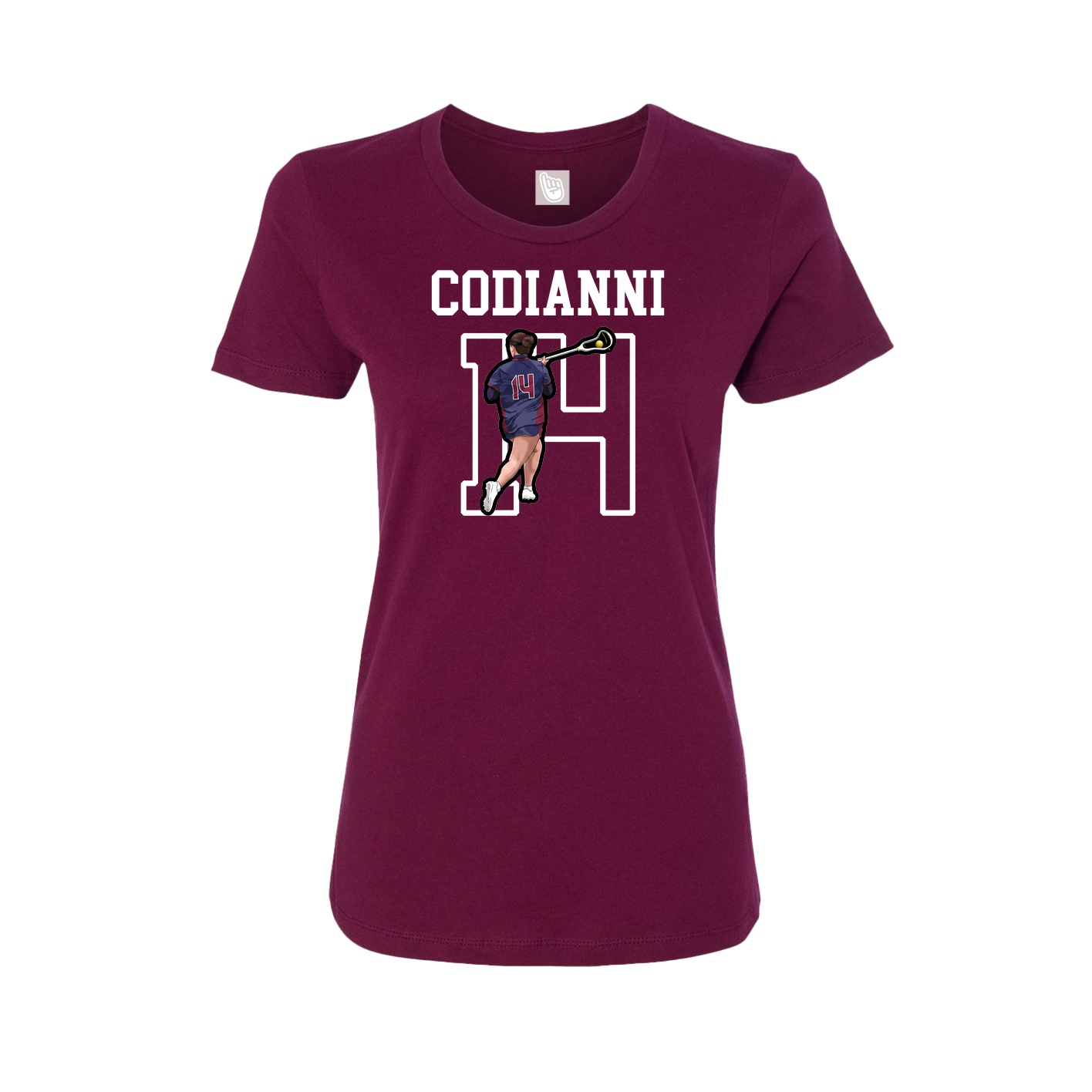 Fitted Women's Tee — Shirsey in Maroon