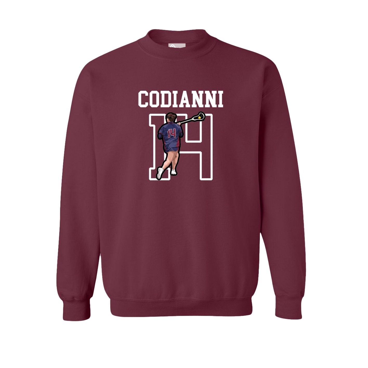 Fleece Crew — Shirsey in Maroon