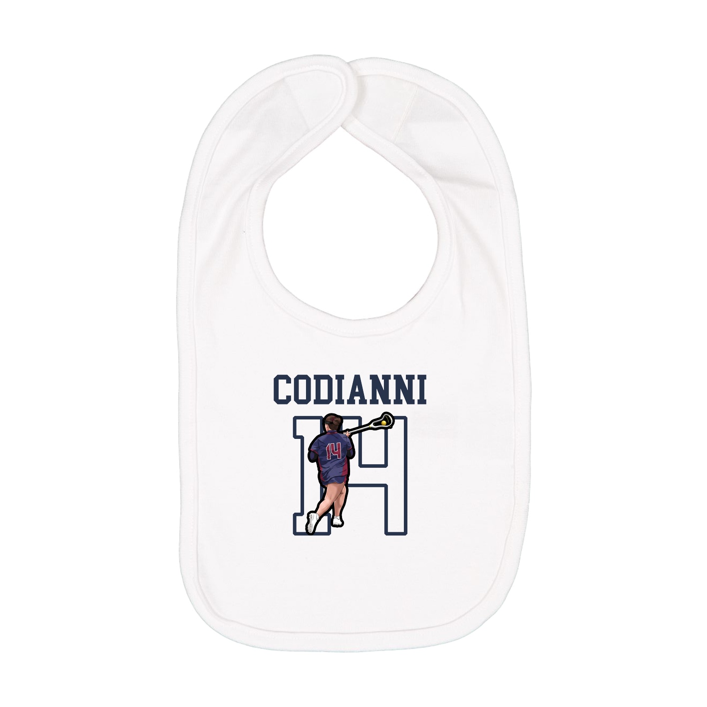 Infant Bib — Shirsey in White