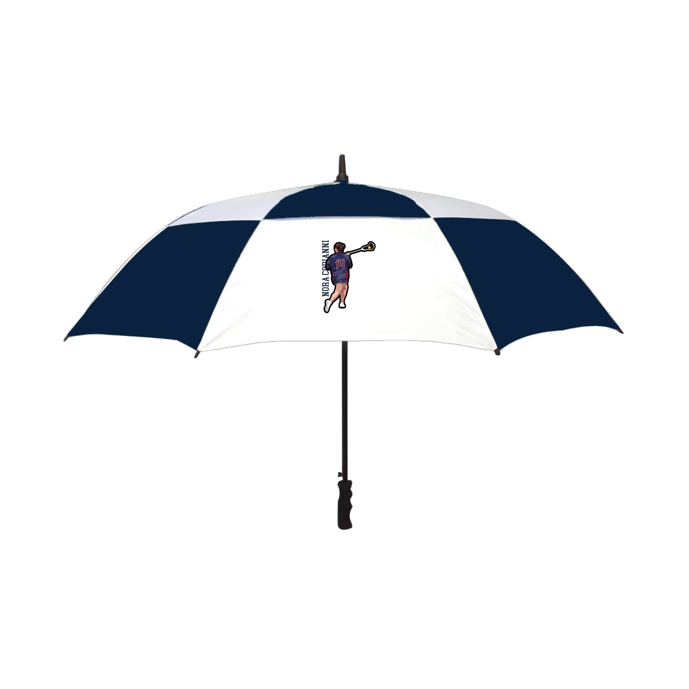 Golf Umbrella — Name Vertical in Navy