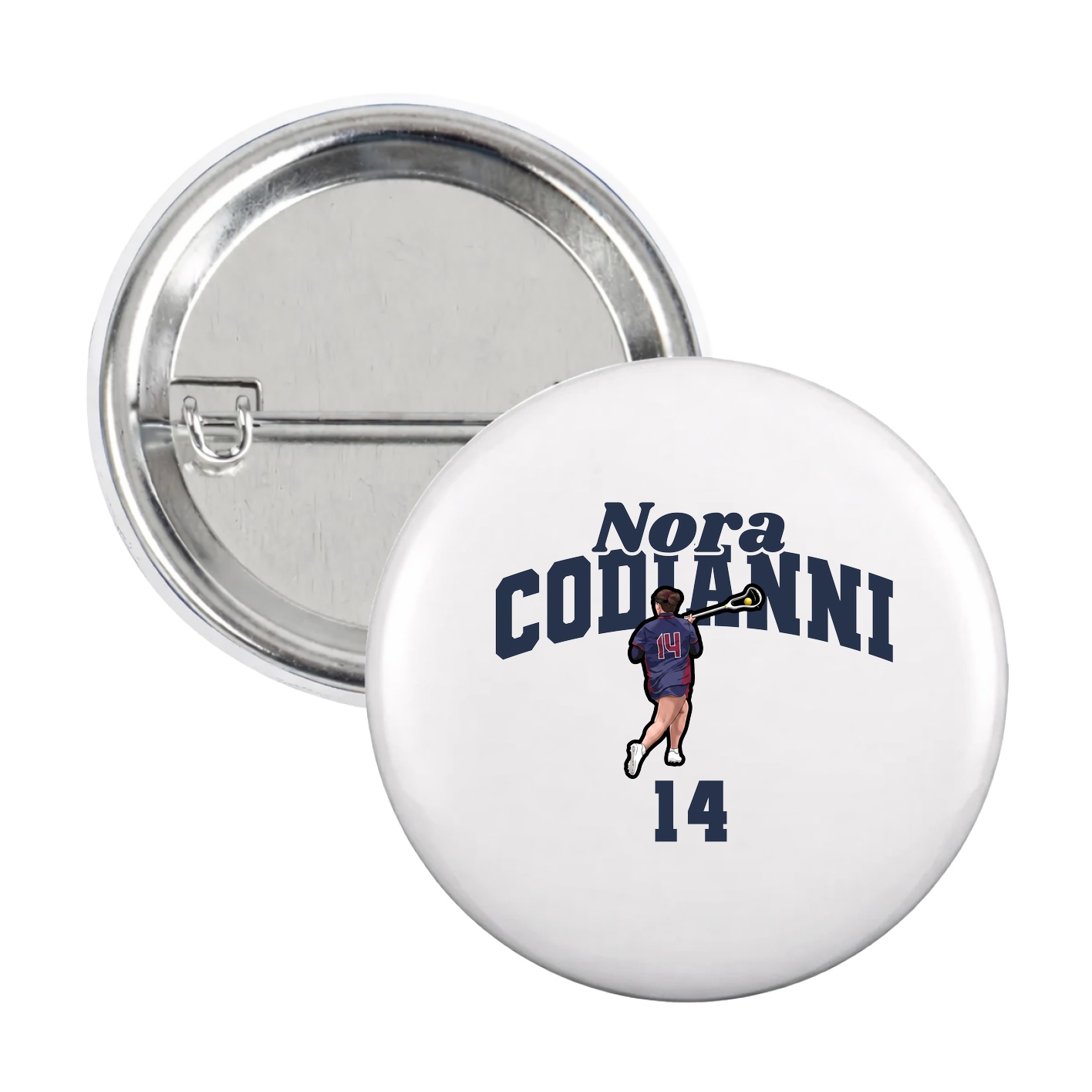 Game Day Button — Signature Arch in White