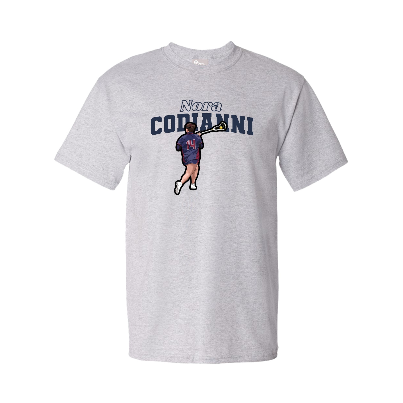 Youth Tee — Name Arch in Grey