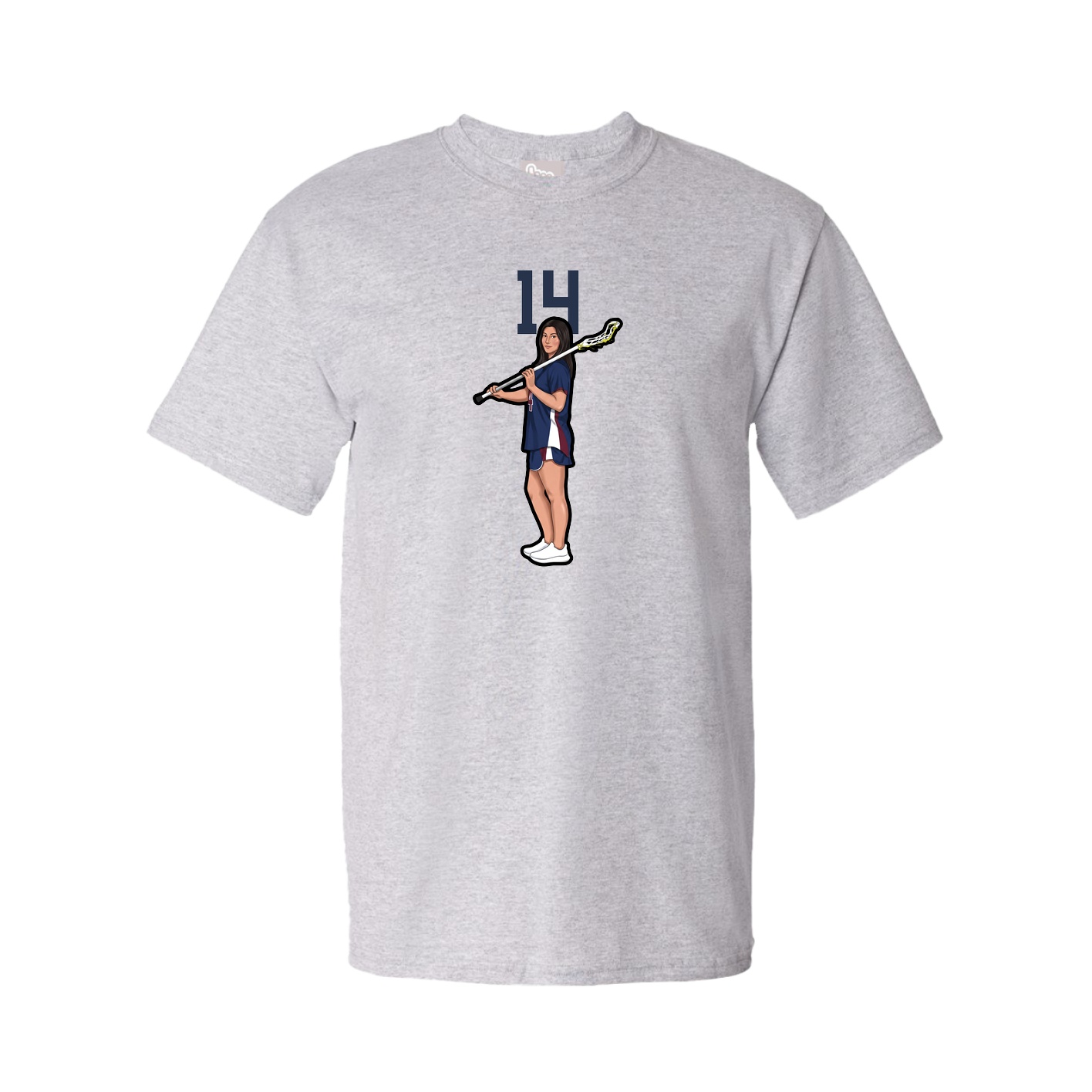 Youth Tee — Number Top in Grey