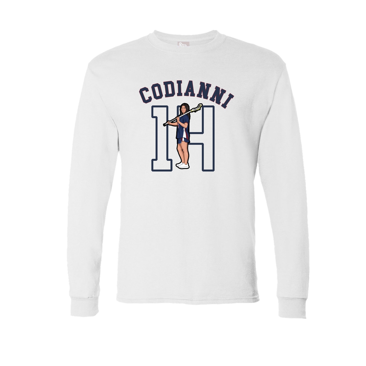 Long Sleeve Tee — Shirsey Arch in White