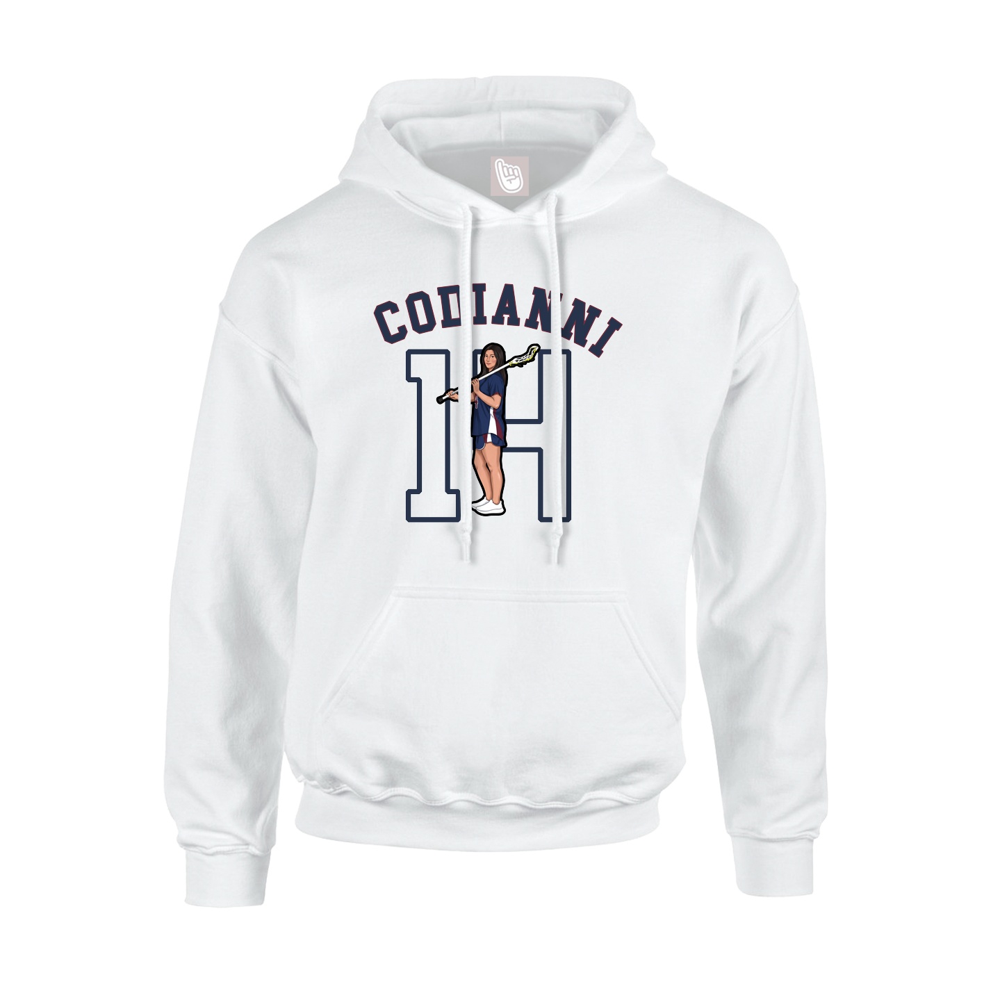 Youth Hoodie — Shirsey Arch in White