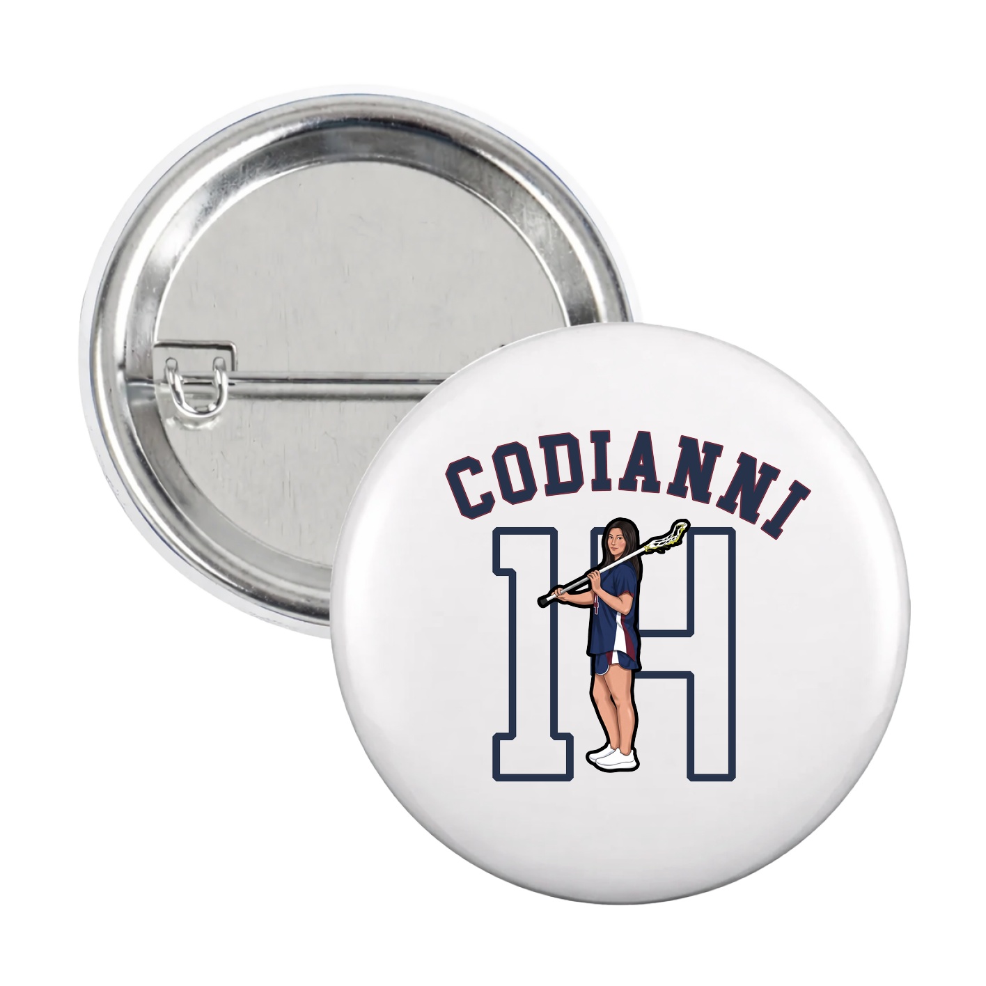 Game Day Button — Shirsey Arch in White
