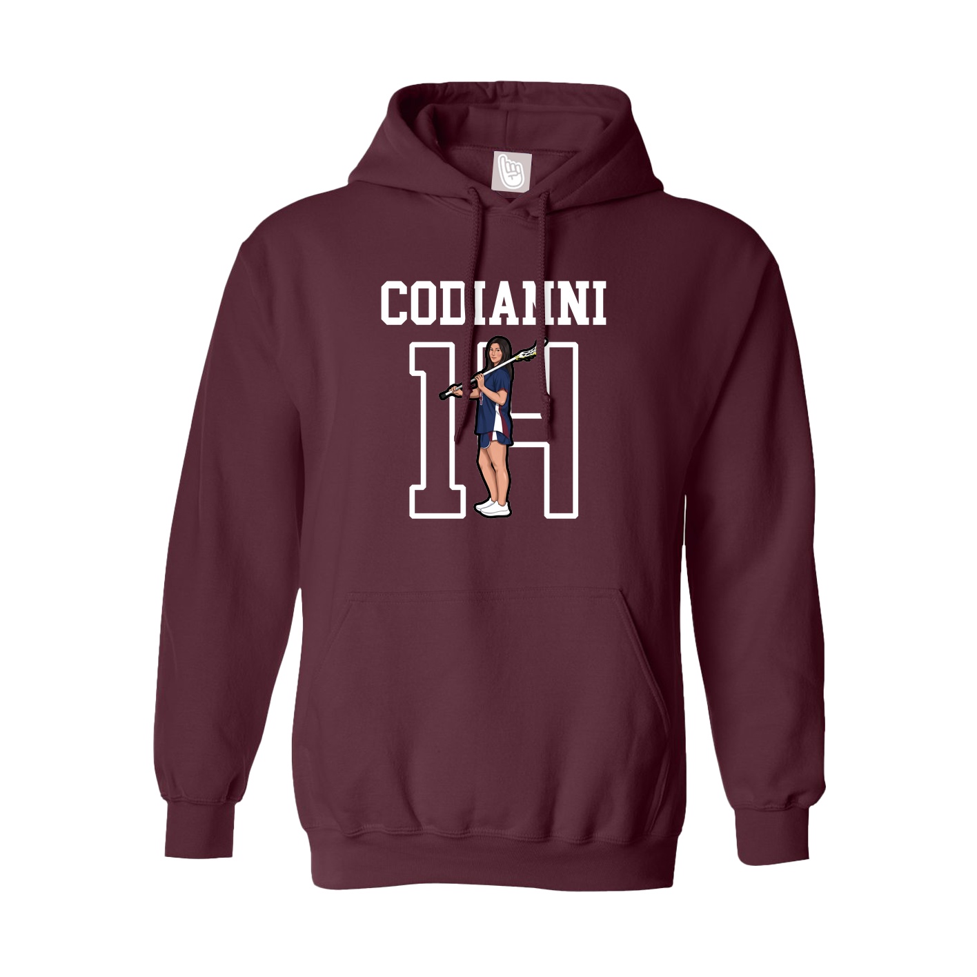 Hoodie — Shirsey in Maroon