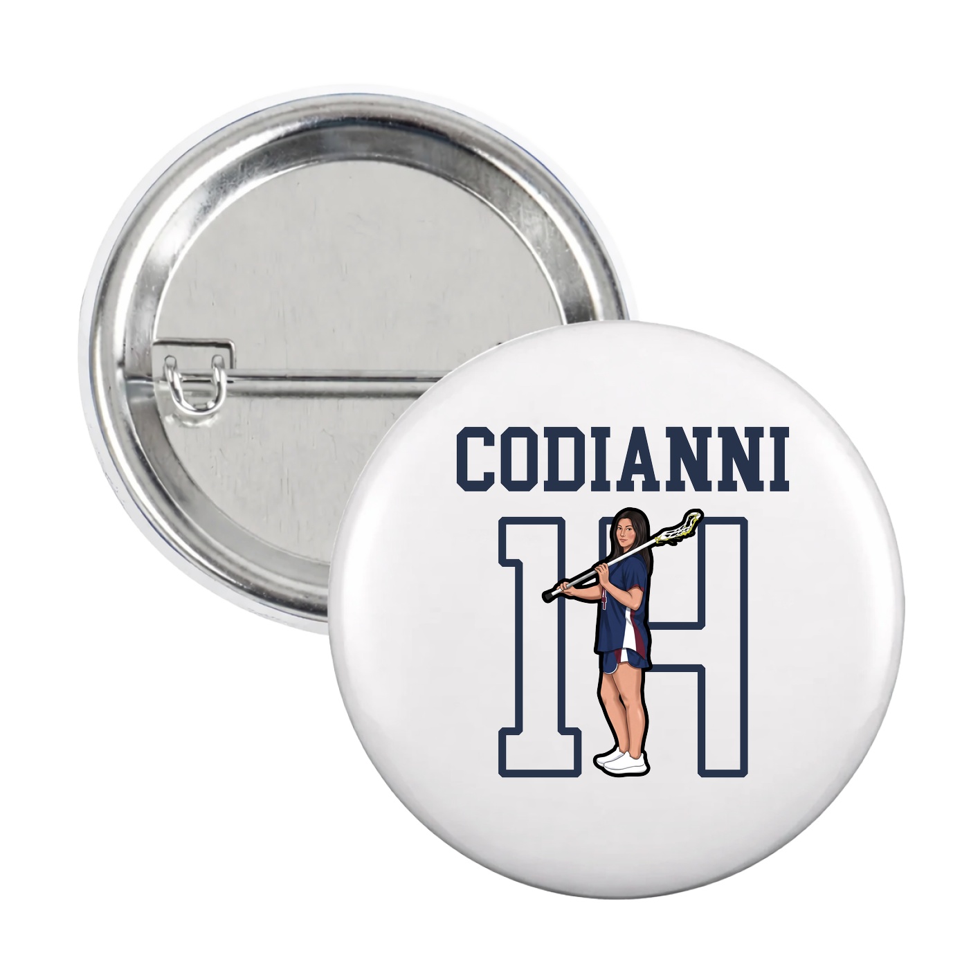 Game Day Button — Shirsey in White