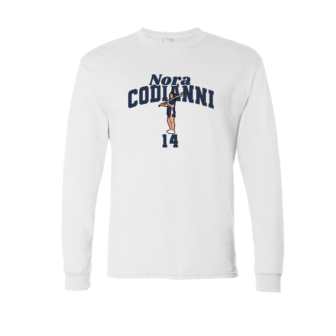 Long Sleeve Tee — Signature Arch in White