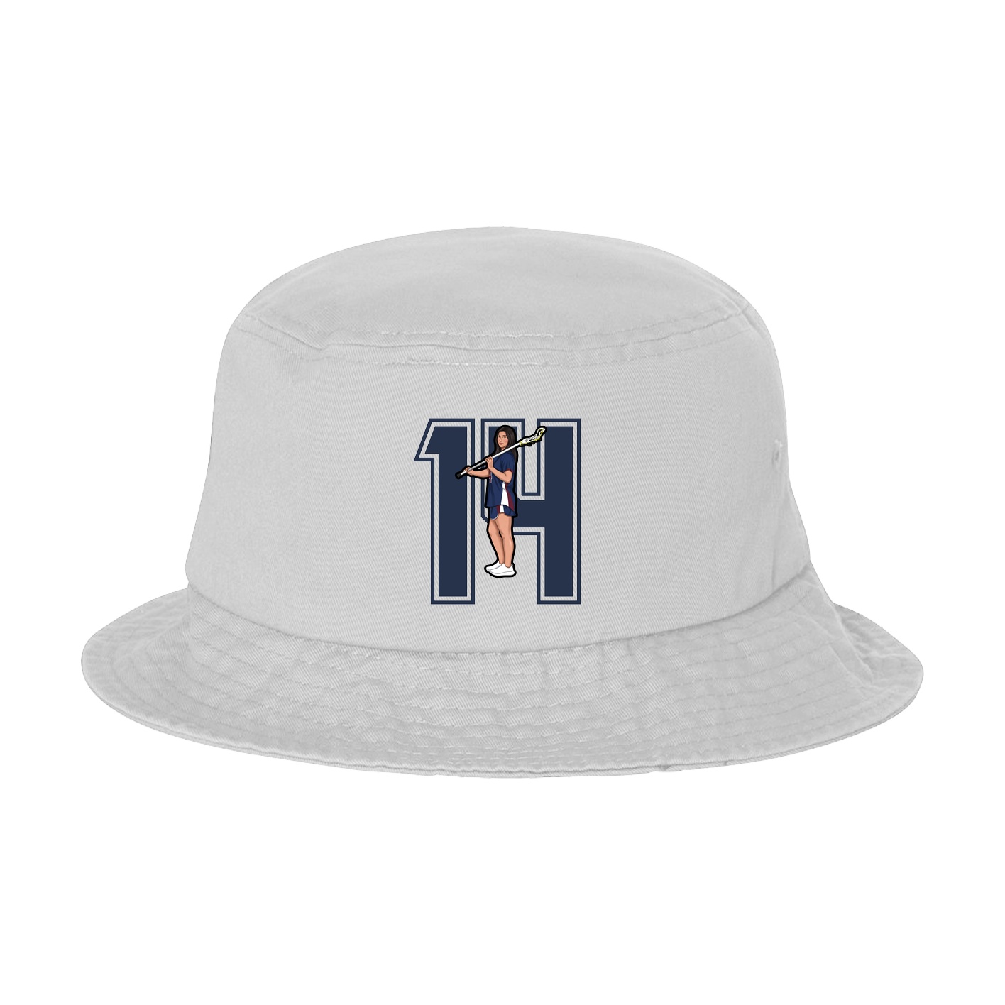 Bucket Cap — Number in White