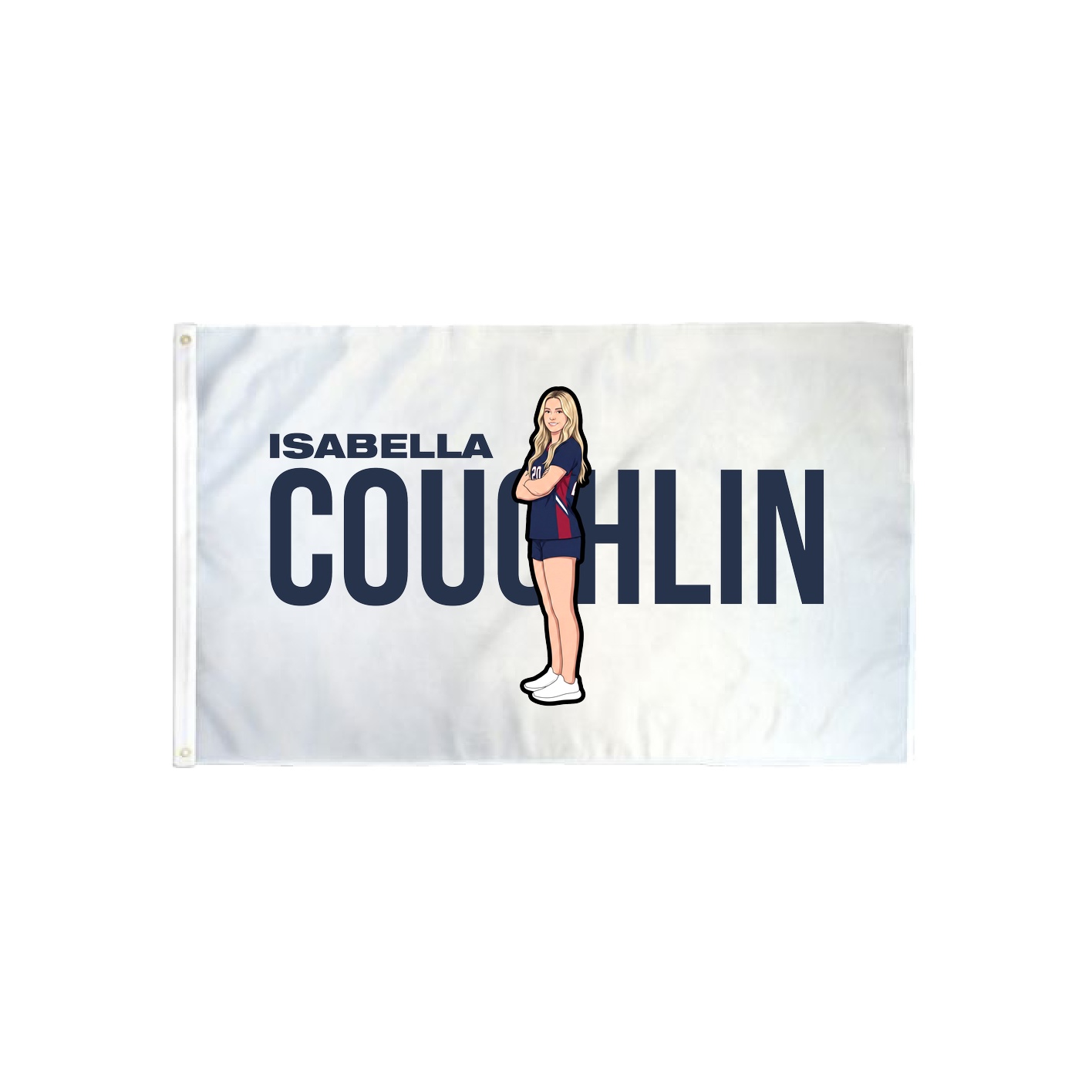 3x5 Flag — Player Name in Classic