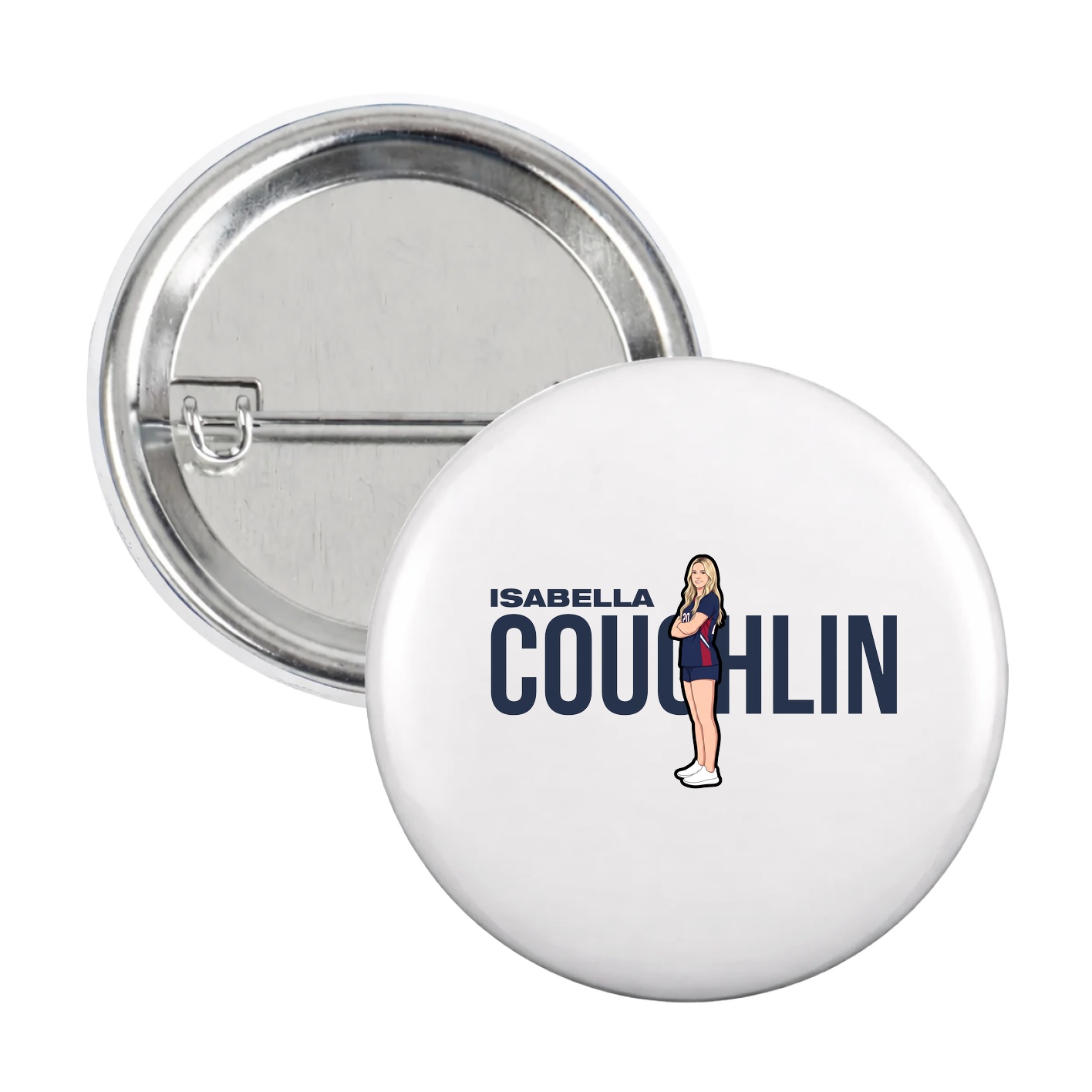 Game Day Button — Player Name in White