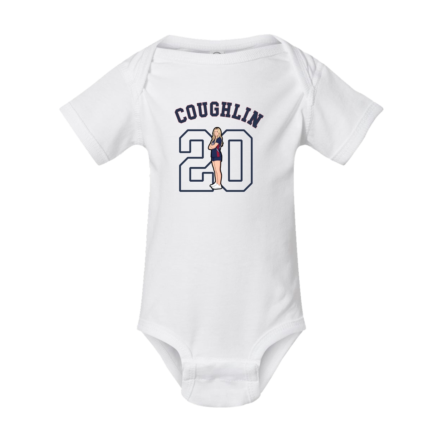Baby Onesie — Shirsey Arch in White