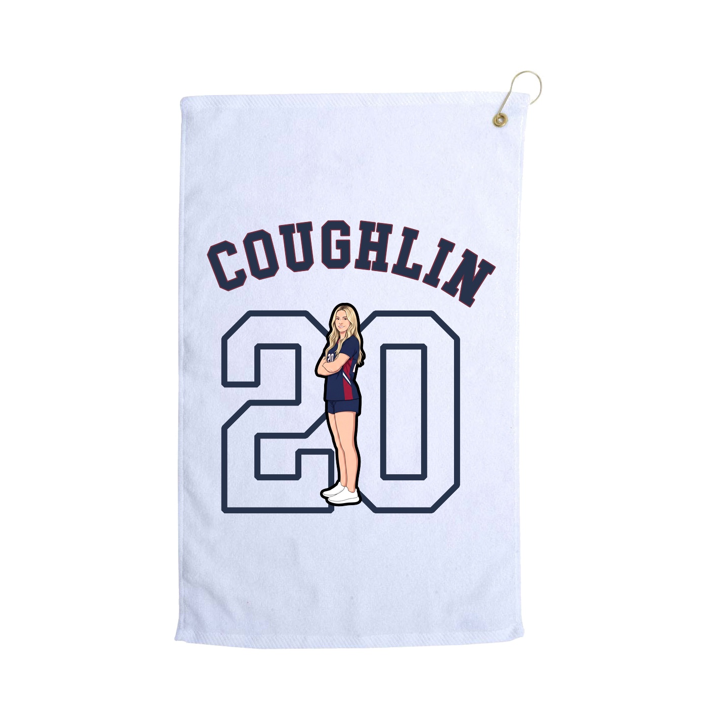 Golf Towel — Shirsey Arch in White