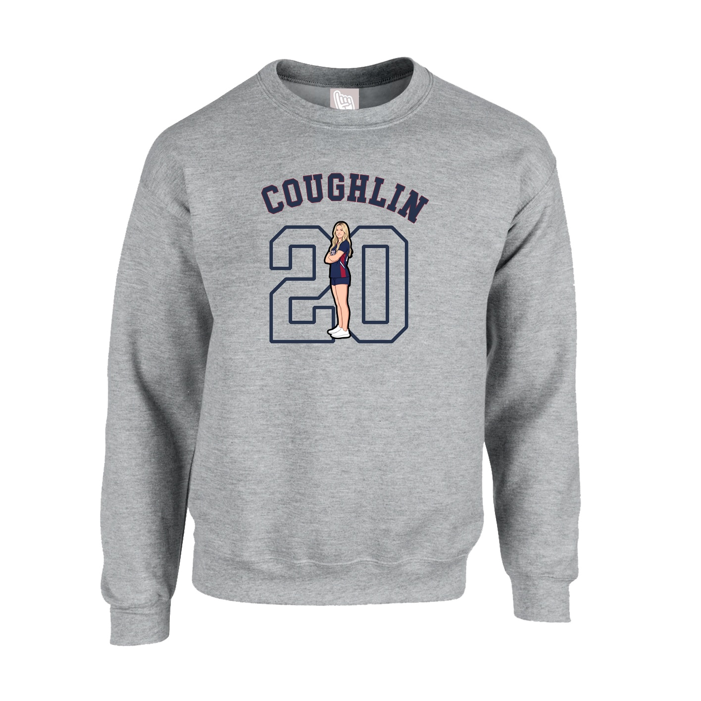 Fleece Crew — Shirsey Arch in Grey