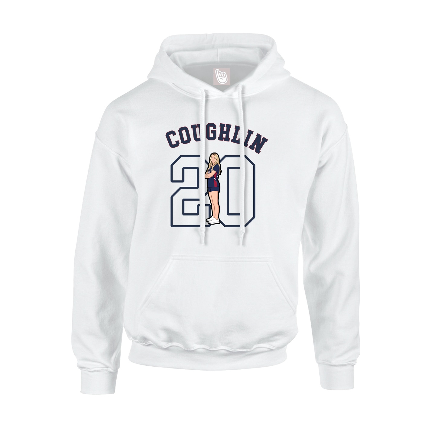 Youth Hoodie — Shirsey Arch in White