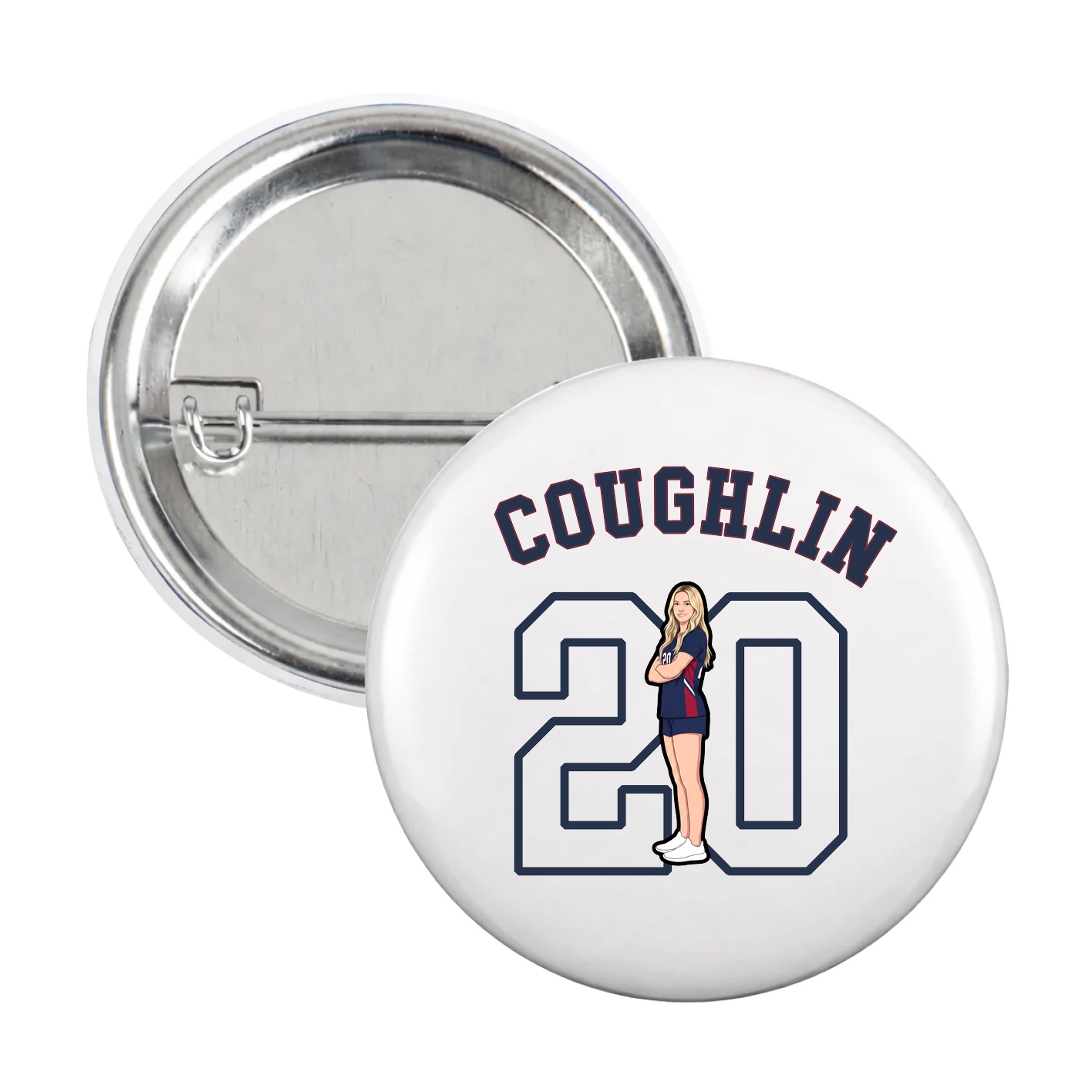 Game Day Button — Shirsey Arch in White