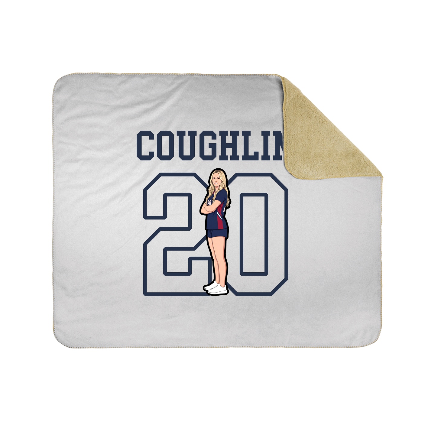 Throw Blanket — Shirsey in White