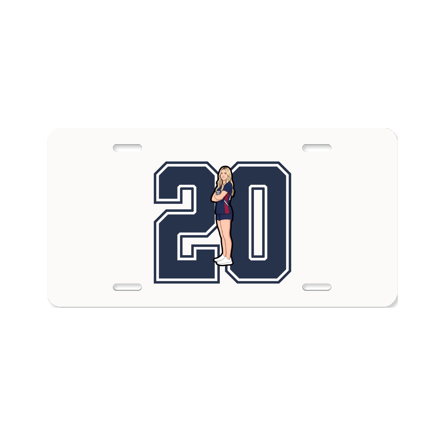 License Plate — Number in Classic