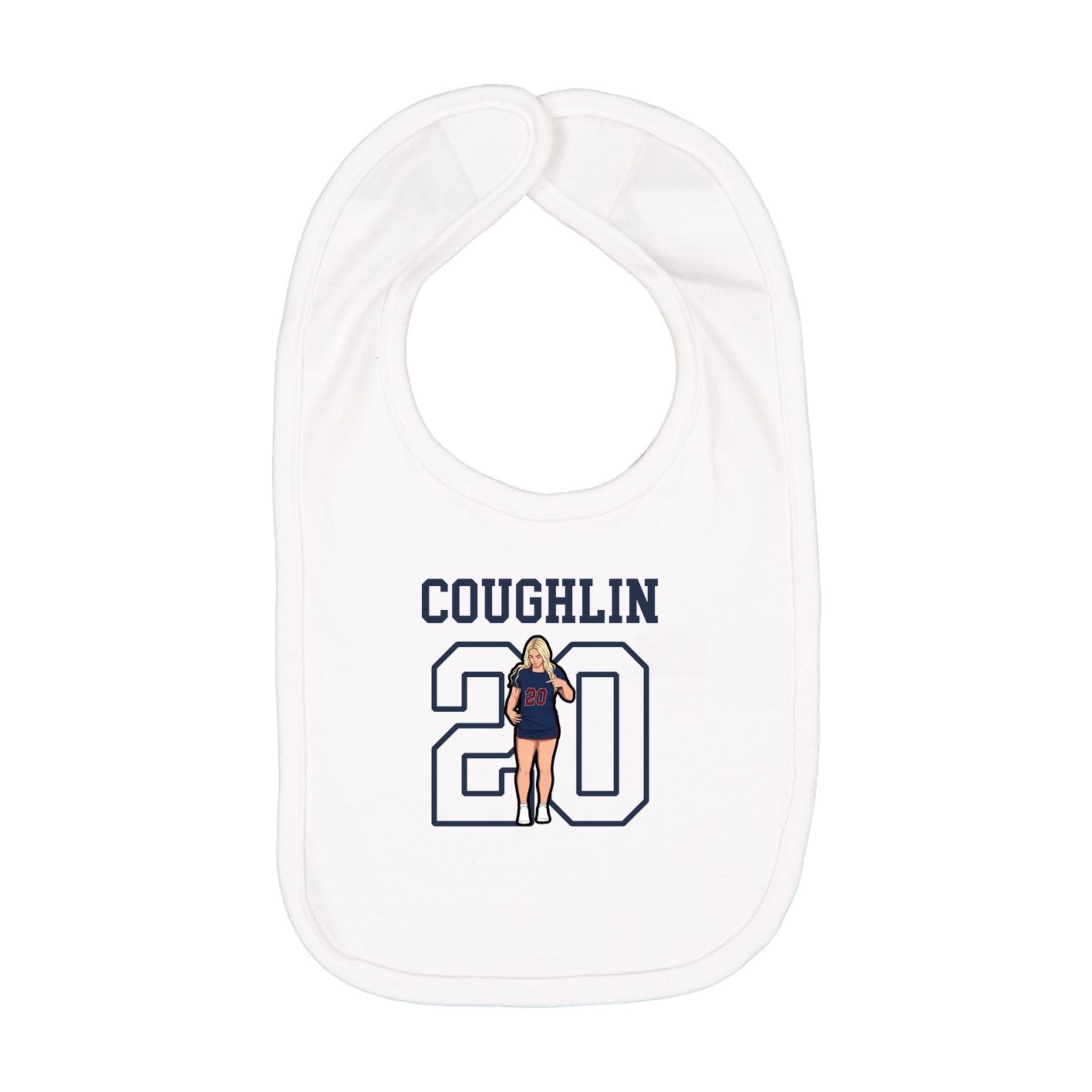 Infant Bib — Shirsey in White