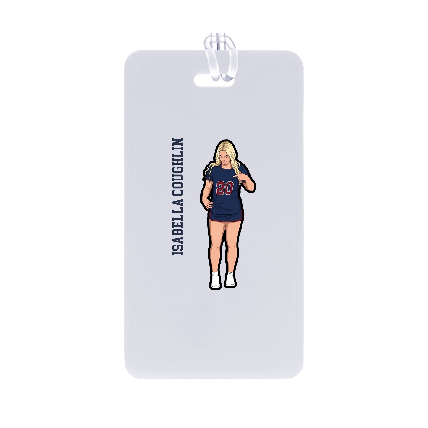 Bag Tag — Name Vertical in Classic