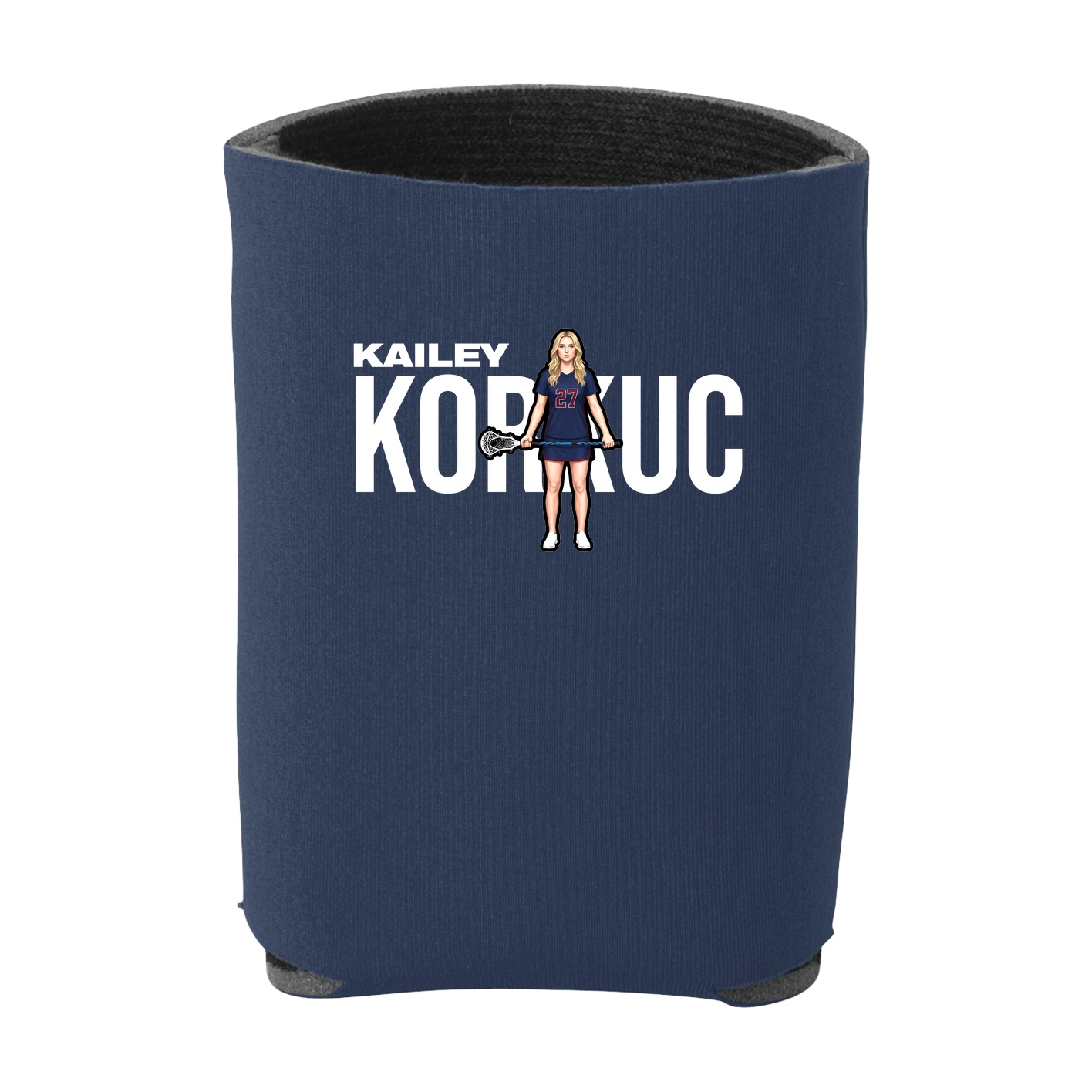 Can Holder — Player Name in Navy